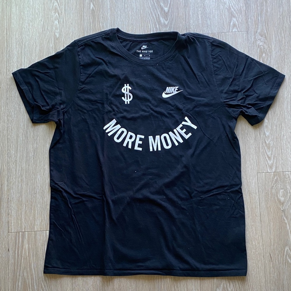 Nike Black 'More Money' Men's T-Shirt
